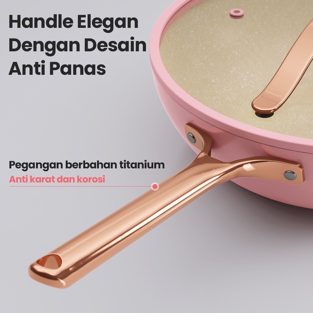 Mecoo Premium Non-Stick Wok 30cm - Gambar 5