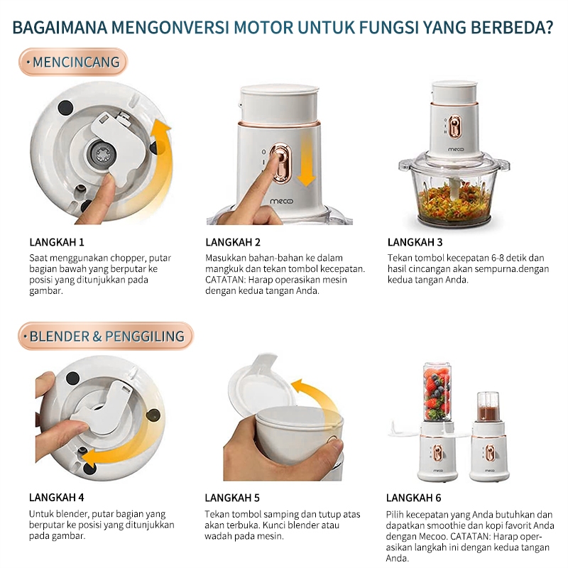 Mecoo 5 in 1 Chopper - Gambar 9