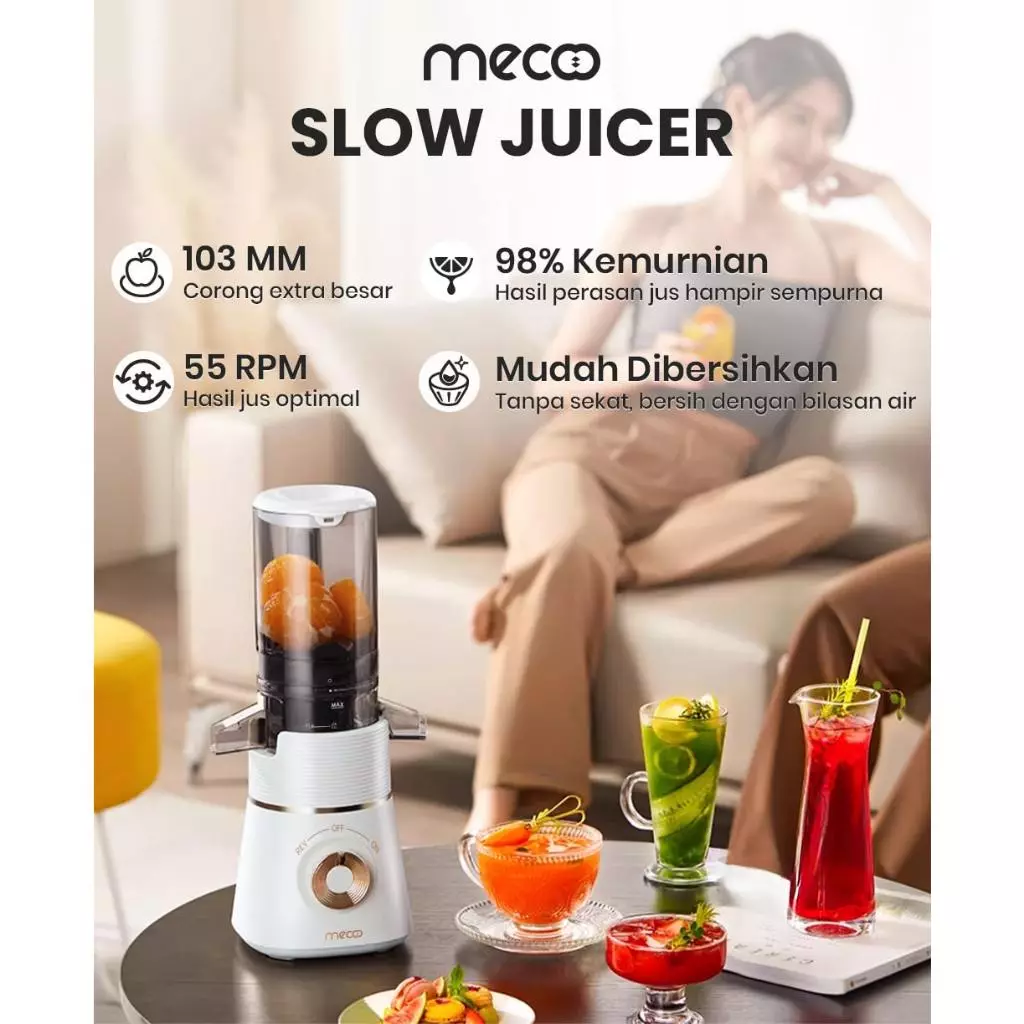 Mecoo Slow Juicer Classic - Gambar 3